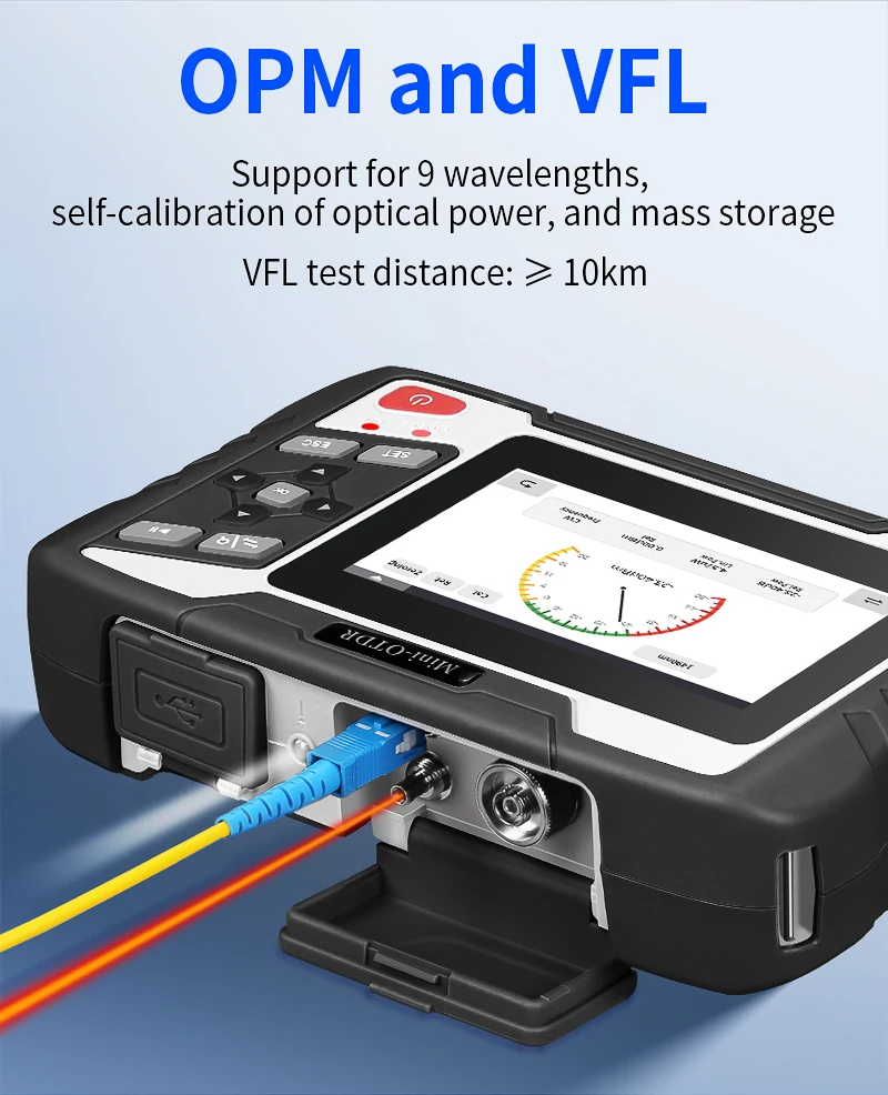 AUA-100U/100A Optical Time Domain Reflectometer 1310/1550nm OTDR Fiber Optic Cab