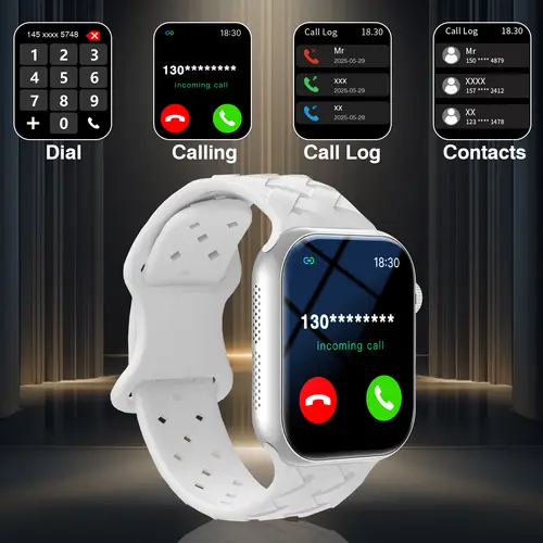 New Smart Watch for Men & Women - Wireless Call Watch,Sedentary Reminder, Calculator, Alarm Clock, Multiple Sports Modes, High Appearance Level Sports Watch, Suitable for Casual Daily Wear,For Android and IPhone - Image 2