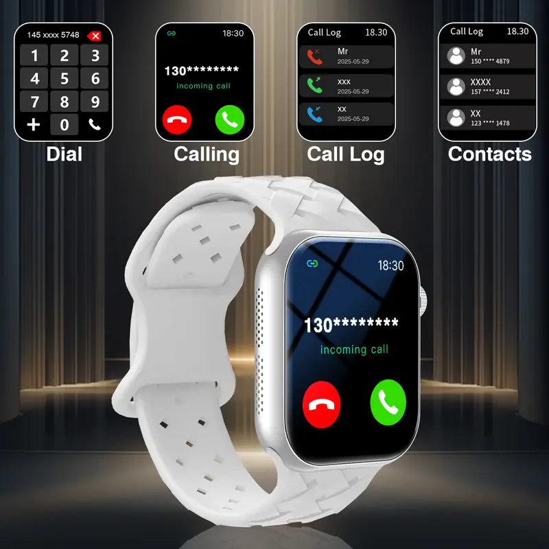 New Smart Watch for Men & Women - Wireless Call Watch,Sedentary Reminder, Calculator, Alarm Clock, Multiple Sports Modes, High Appearance Level Sports Watch, Suitable for Casual Daily Wear,For Android and IPhone - Image 2