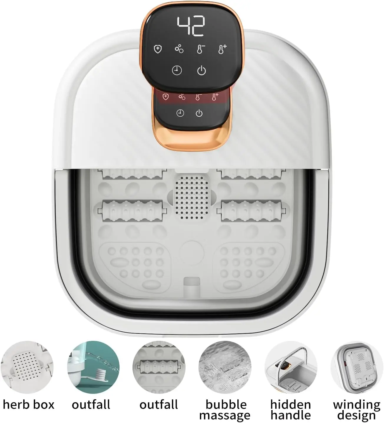 Foldable Foot Spa Massager with Smart Temperature Control 6