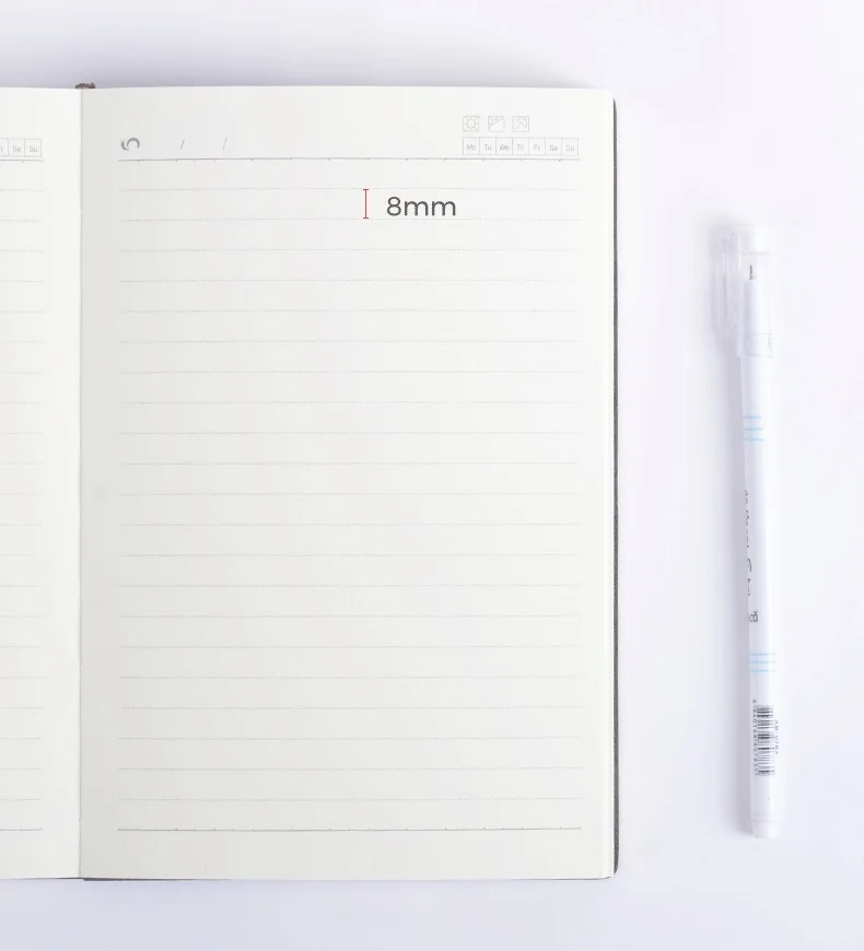 Soft Faux Leather Super Thick 512 Pages Ruled Notebook A5 Daily Notebook Life Records Best for 2-3 Years Writing