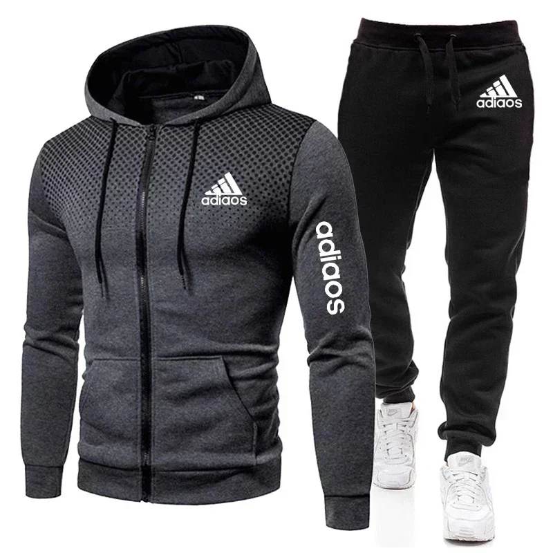 New Style Fashion Men Hoodie Fitness Gym Clothing Men Running Set Sportswear Jogger Men'smany Sorts Of Suit Sports