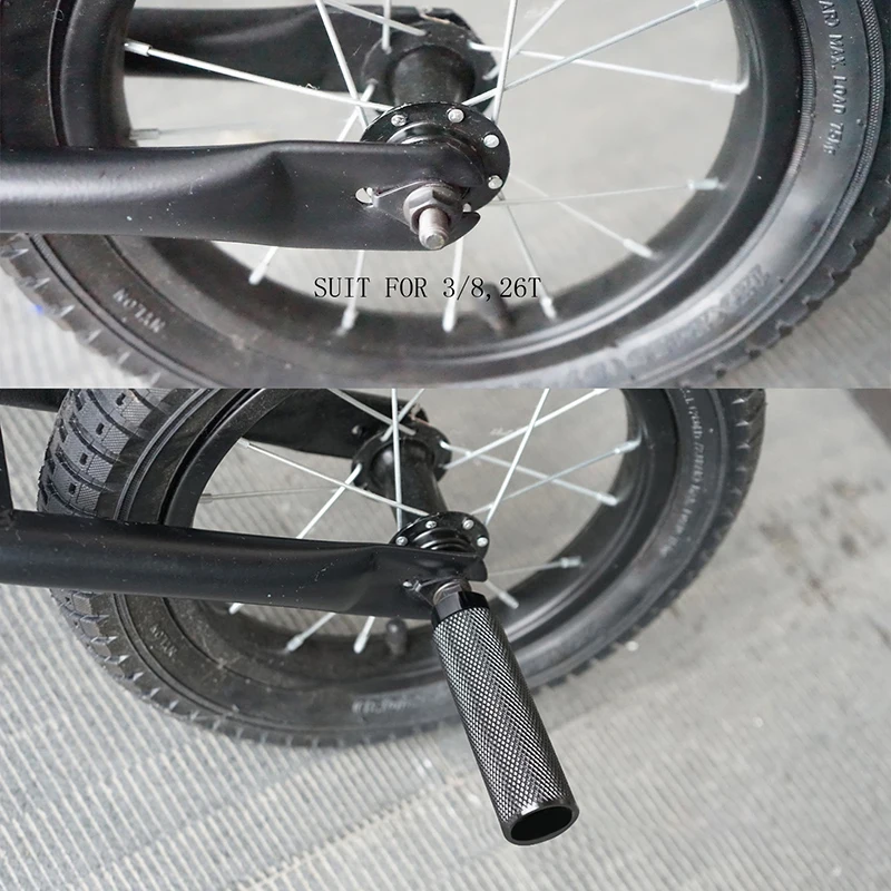 Clavija de acrobacias de aleación para bicicleta BMX, accesorio de reposapiés de plomo antideslizante para bici de 3 y 8 pulgadas, 1 piezas