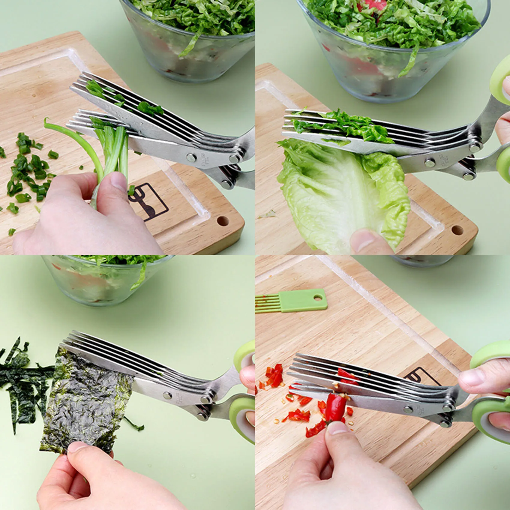 5 LAYERS HERB SCISSORS – Amazing Cooking Tools