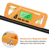 Digital Display Level Inclinometer Angle Protractor Backlight Magnetic Suction Electronic Level Precise Angle Measurement Tool 4