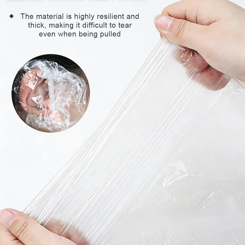 4개입 미용실 일회용품 샤워캡 귀마개 장갑 천 케이프 펌 염색 스타일링 보호 세트