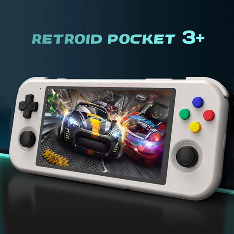 Nuova Console Retroid Pocket 3 + Handhelds Touch Screen Da 4.7 Pollici 4G + 128Gb Android 11 Retroilluminazione 450Nits Lettore Di Giochi Con Uscita V