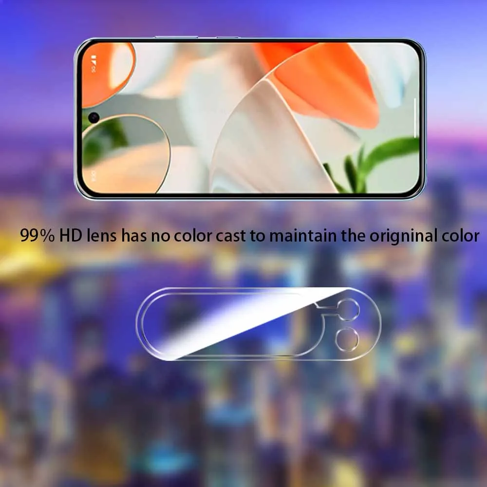 Premium 3D Curved Camera Lens Protector - Tempered Glass Cover (1-3 Pack)