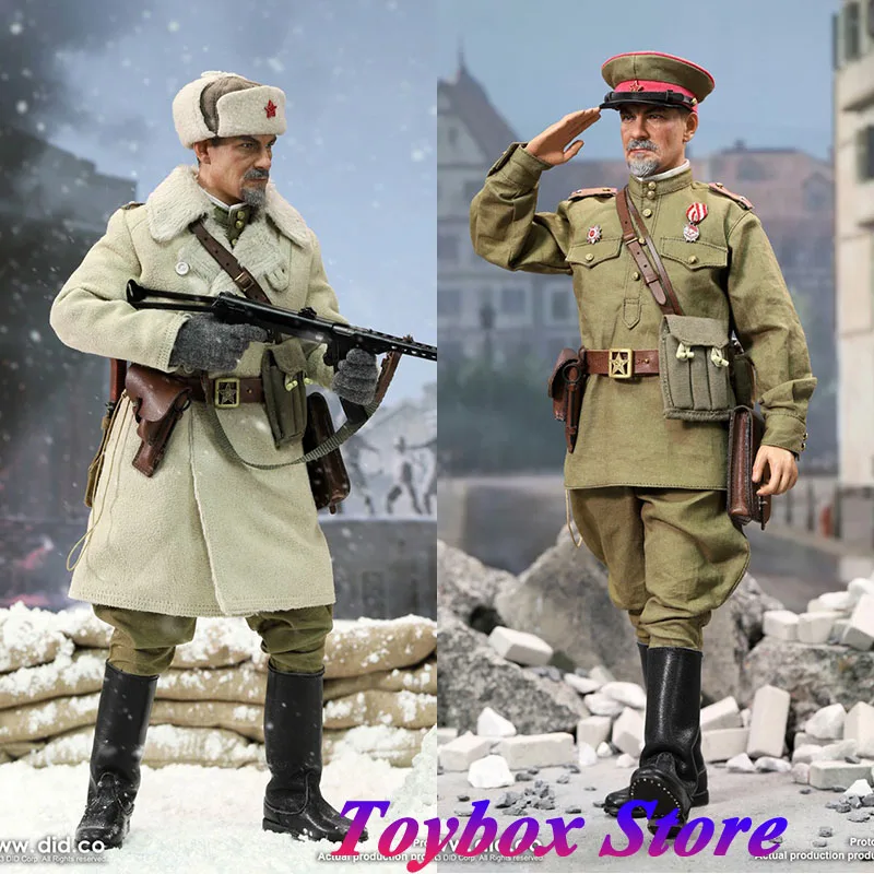 

DID Soviet Series R80173 1/6 Soviet Infantry Lieutenant Victor Movable Military Soldier Model 12" Full Set Male Action Figure