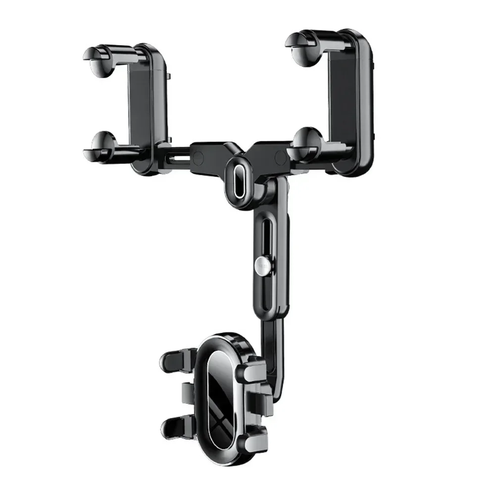 360 ° רכב תצוגה מראה טלפון נייד מחזיק עבור סיבוב המכונית & טלפון רב תכליתיים טלסקופי מתכוונן