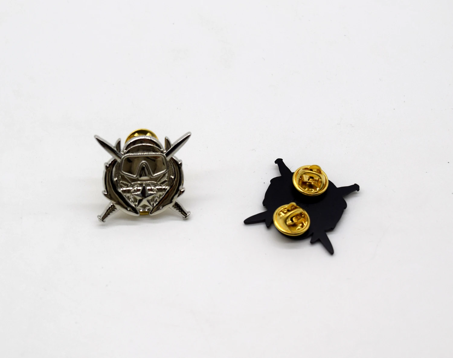 US Special Forces Scuba Combat Operations Diver Metal Badge Pin 2PCS
