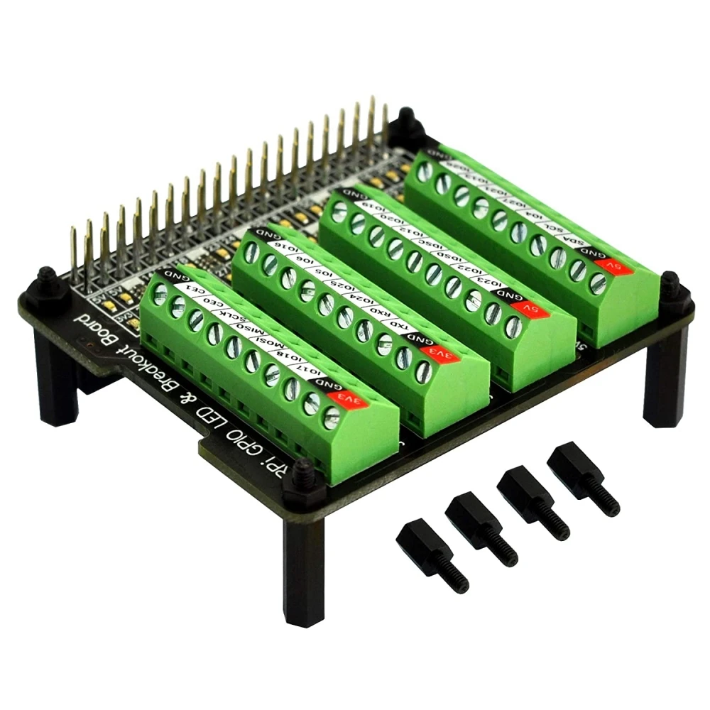 Burst Caps, Blocos Terminais para Raspberry Pi A + 3A + B + 2B 3B + 4B