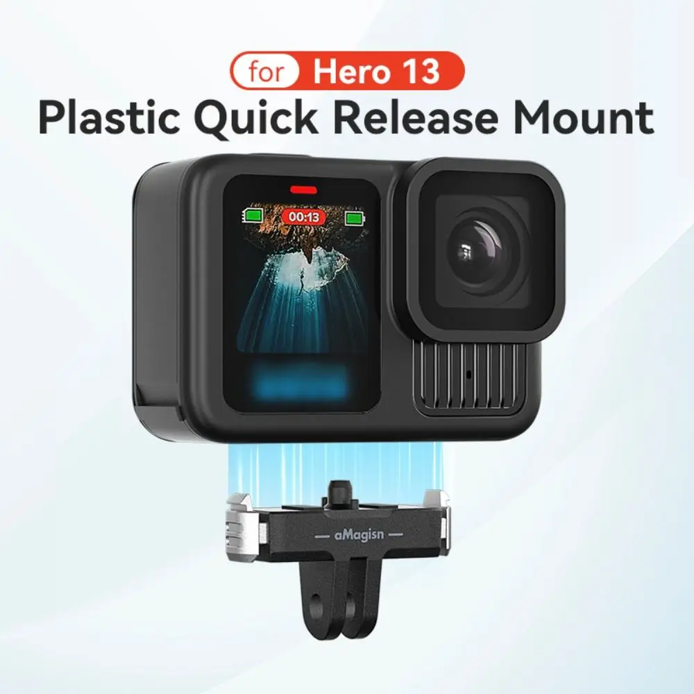 마그네틱 확장 마운트 어댑터 퀵 릴리스 플라스틱 홀더 브래킷 카메라 액세서리 GoPro Hero 13 용 카메라 삼각대 어댑터