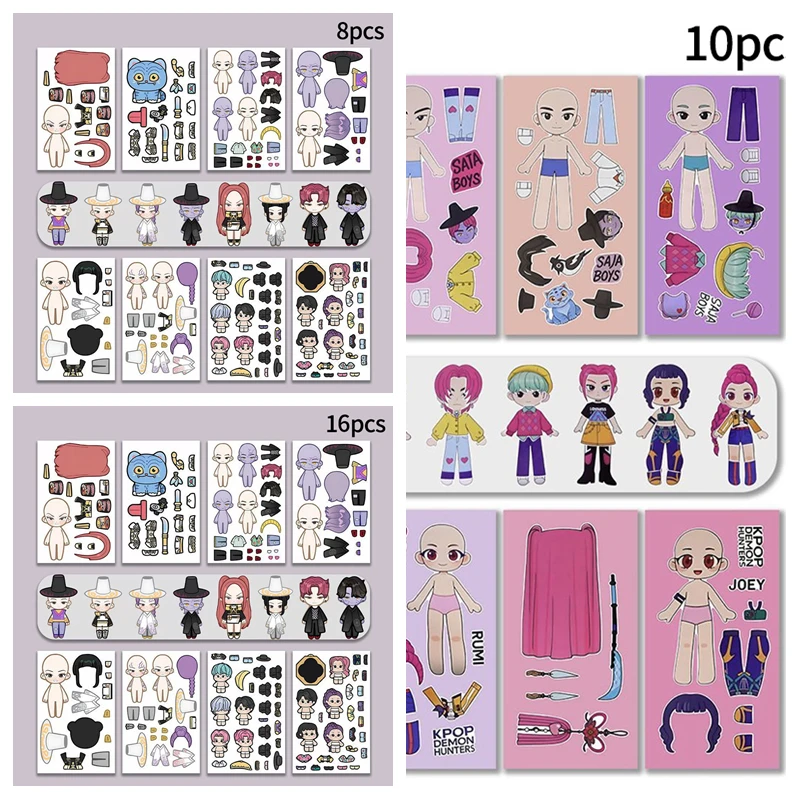 34pcs stickers