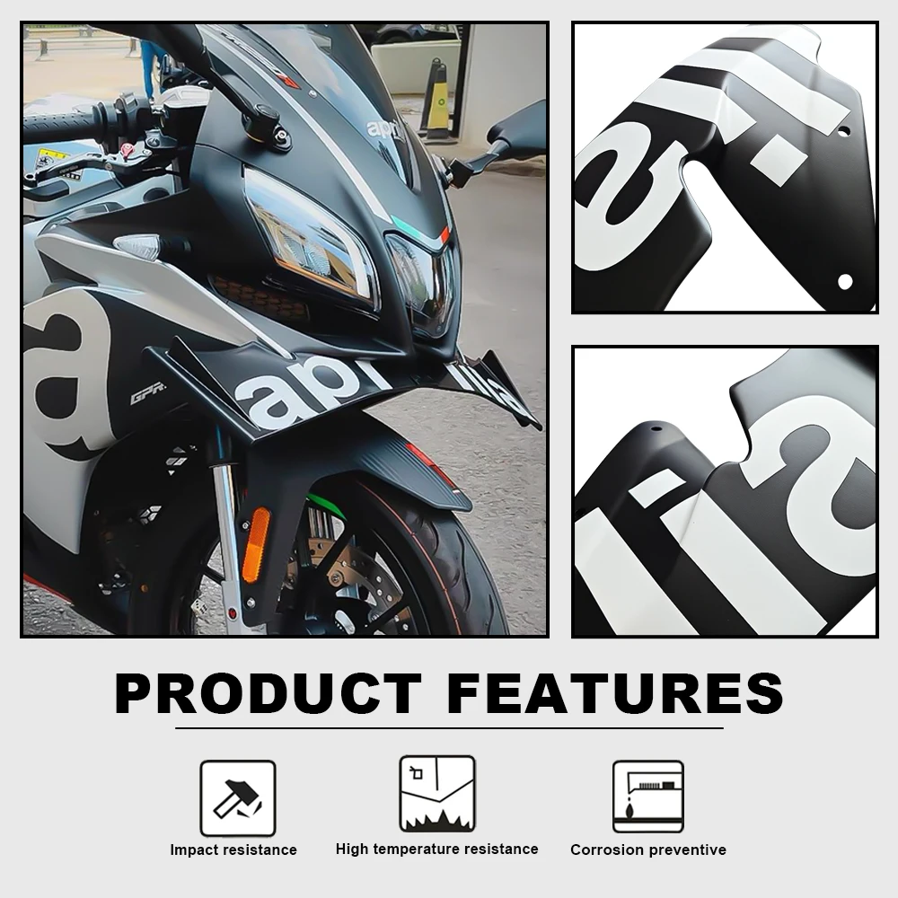 Fairing Wind fixing wings For Aprilia GPR150R GPR250R 5 colors Motorcycle Accessories Winglet Aerodynamic Wing Kit Spoiler