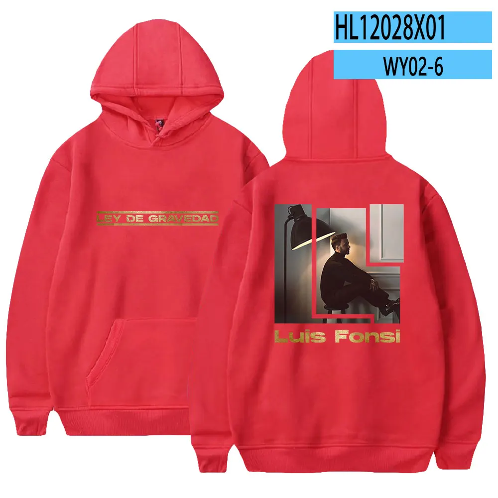 thumbnail image 1 of Sudadera con capucha de Luis Fonsi Merch Sudadera con capucha para hombre y mujer Nuevo álbum Estilo callejero Moda Cantante Sudadera con capucha de manga larga, 1 of 5