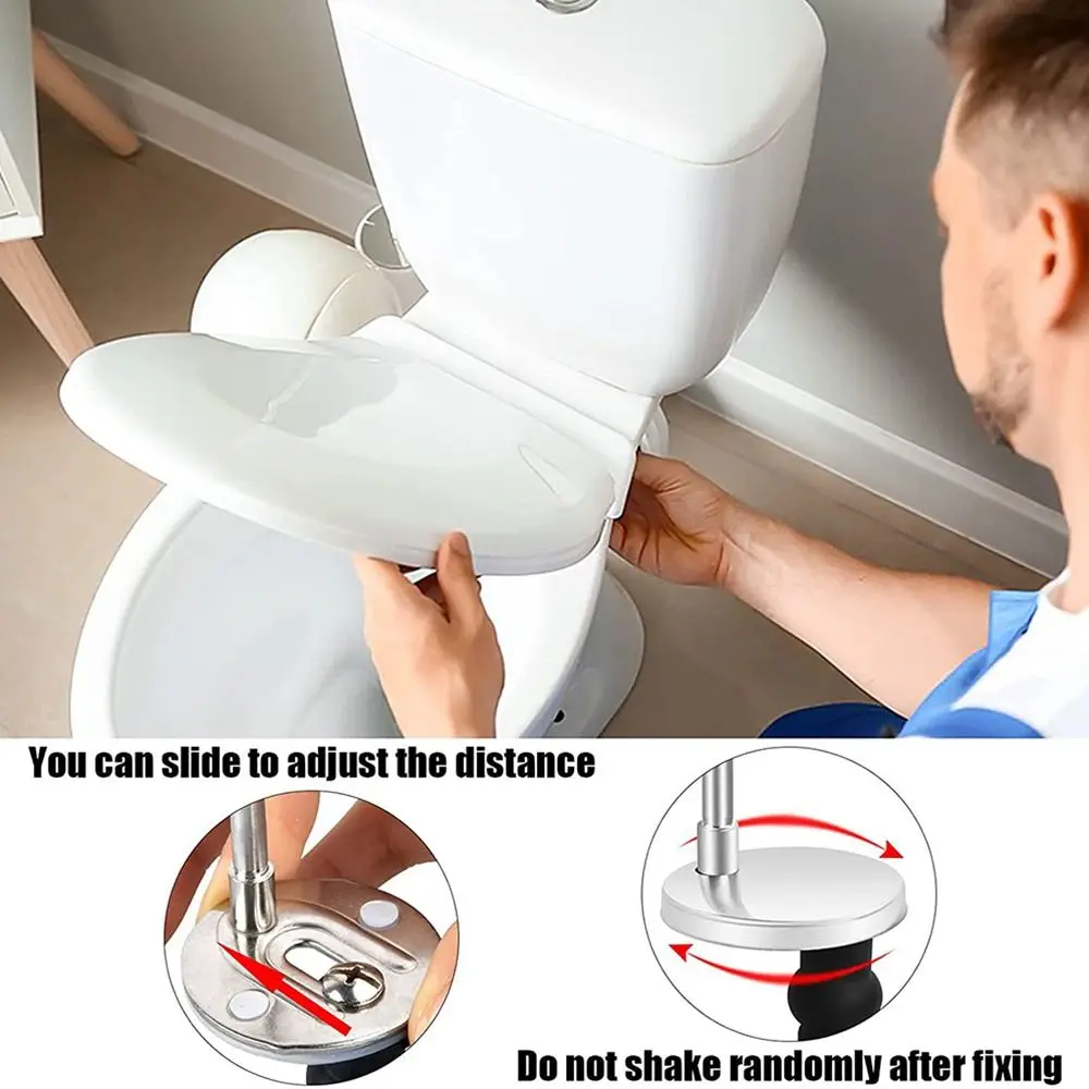 Universal Toilet Seat Fixings Stainless Steel Quick Release Toilet Seat Screws Rust-resistant Durable Expansion Nuts