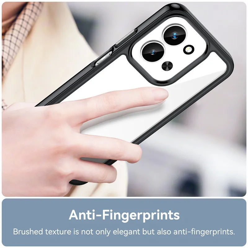 Colorful Soft Edge Silicone Transparent Bumper Case