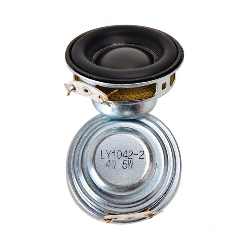 Audio Portable Speakers 40MM 4 Ohm 5W 2Pcs/lot 1.5 Inch 16 Core Small Full Range Rubber Side NdFeB Waterproof DIY