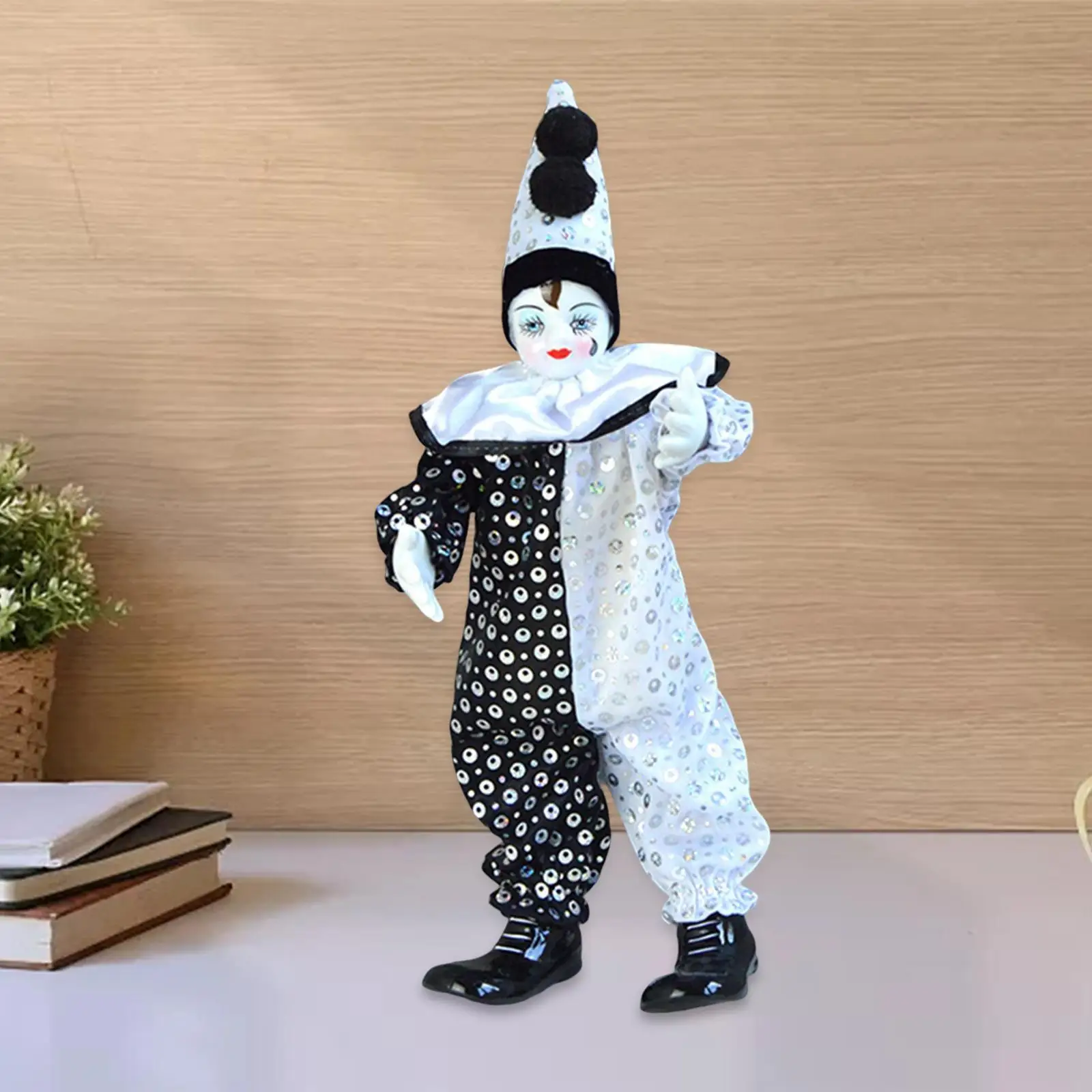 

Decorative Clown Stuffed Toy Figure Doll Ornaments Cloth Standing for Souvenirs Party