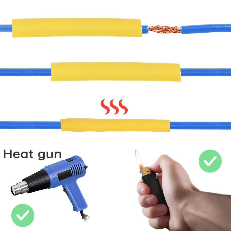 Description Picture 3 of item127/164PCS Heat Shrink Tube Thermoresistant Insulation Electrical Wire Connection Sleeve Thermal Shrinkable Sheath For Cable Kit