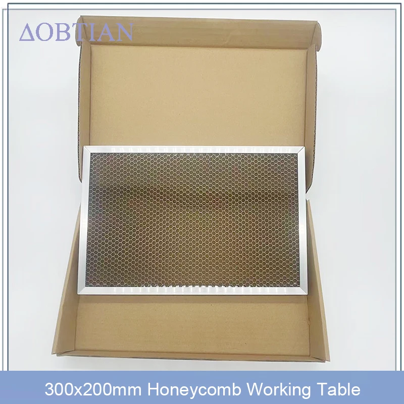 Lit Laser en nid d'abeille 300x200, Table de travail universelle en nid d'abeille pour CO2 ou Diode, accessoires de Machine de découpe et gravure Laser
