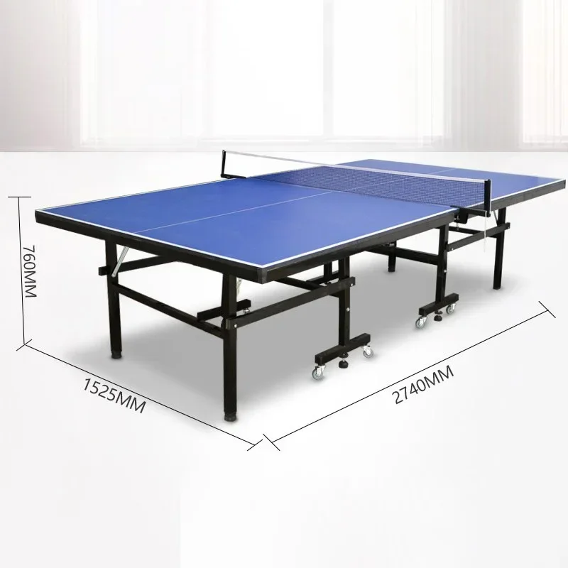 Black 25mm Top Table Tennis Table With Racket Ball Storage Blue Tennis Paint School Sports Equipment Pingpong Net