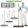 Lawn Leveling Rake,30"x10" Lawn Leveler Tool for Lawns with 5FT Ergonomic Handle,Heavy Duty Leveling Rakes for Lawns,Yard Garden 3