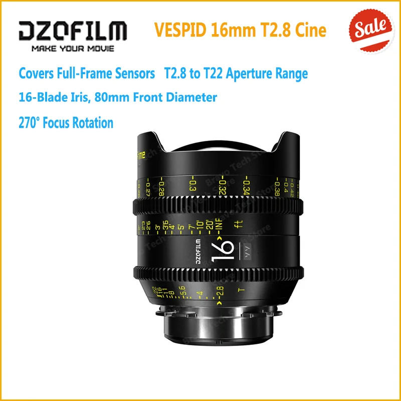DZOFilm VESPID Prime 16mm 25mm 35mm 50mm 75mm 90mm 100mm