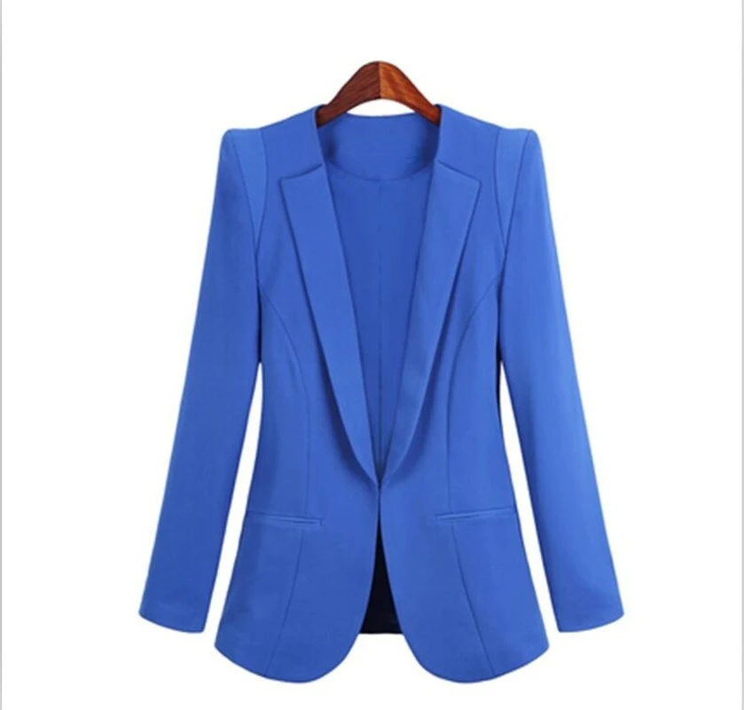 Plus Size Business Suits Women Hidden Breasted Blazers 2024 Spring Autumn New Solid Colors Long Sleeve Blazer Office Work Wear