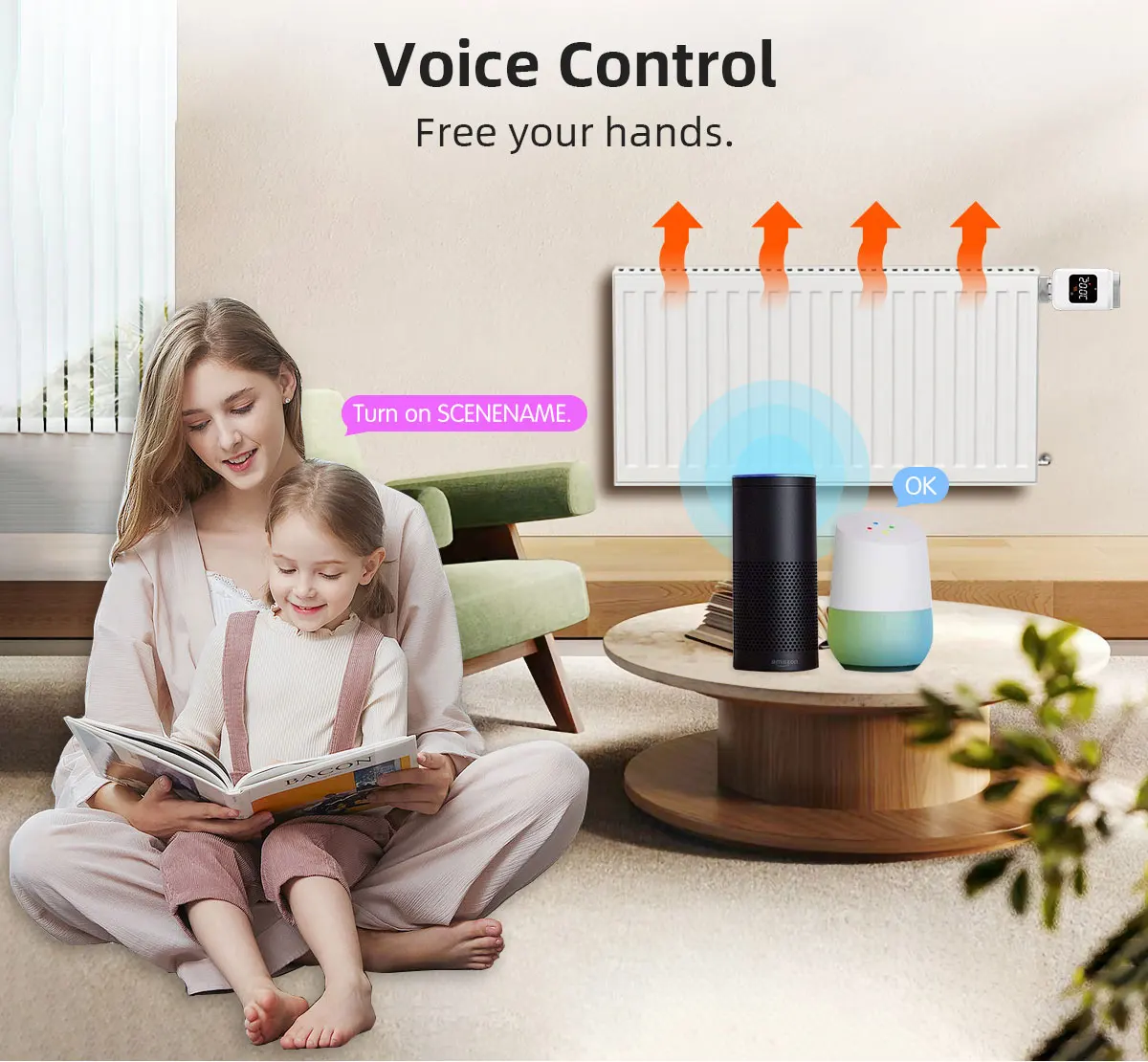 Tuya Smart Zigbee3.0 TRV Thermostat Radiator Actuator Valve App Smart Life Remot