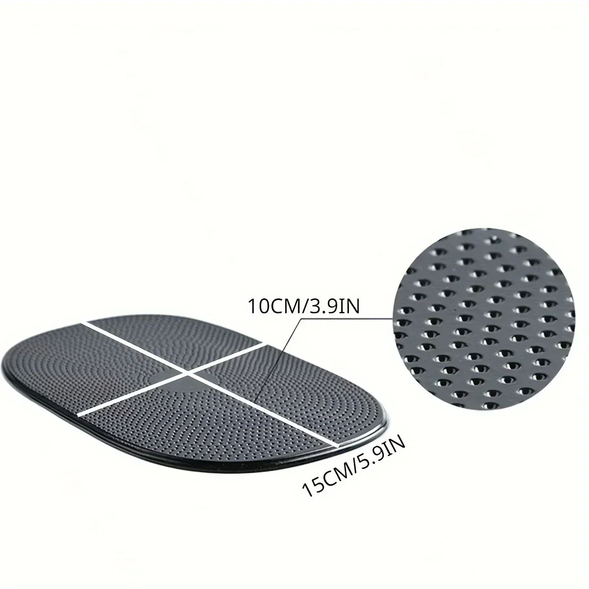 Dash Adhesive Holder 1Pcs Car Non-Slip Mat Magic Anti-Slip Slide-Proof Pad Dashboard Sticky Cell Phone Mobile Black Silicone
