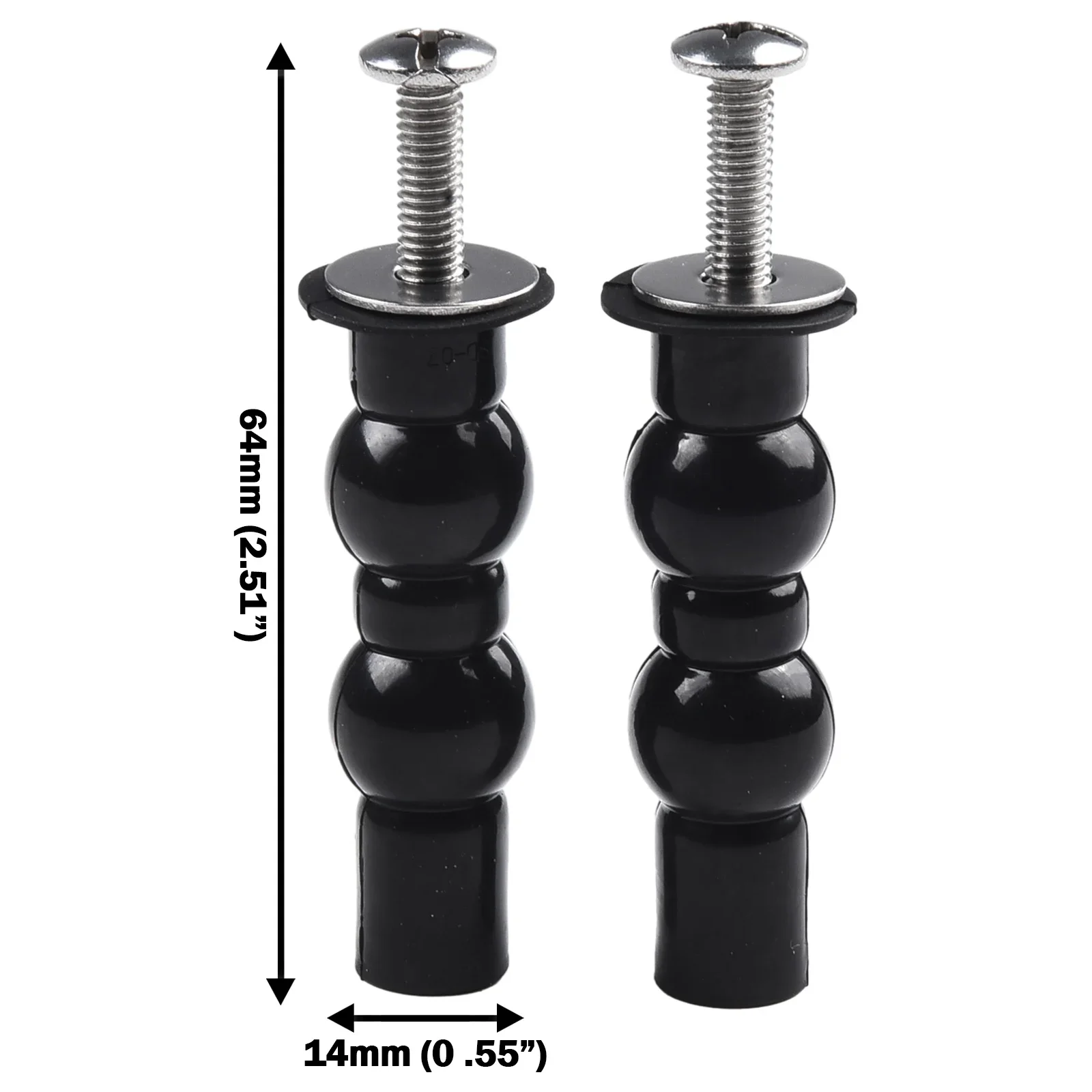 2pcs Toilet Seat Screws Nut Cover Lid Top Fixing Blind Hole Fitting Kits Replacement Toilet Seat Screws Bathroom Accessories