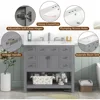 36'' Bathroom Vanity with Single Sink Combo, Modern Bathroom Sink Cabinet with 2 Soft Closing Doors Solid Wood Frame Vanities 5