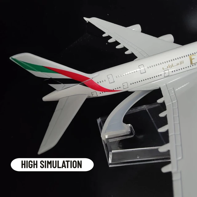 1:400 Scale Metal Aircraft Emirates Airlines A380 B777 Airplane 3