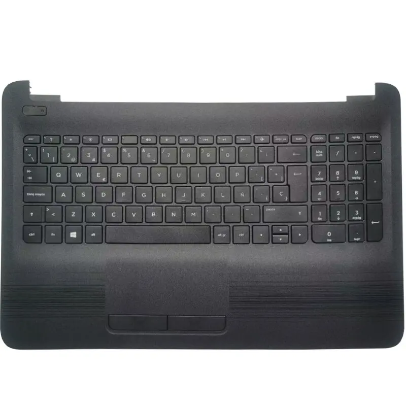 Teclado com Palmrest Upper Cover Espanhol Itália Reino Unido Alemão Eua Novo Tpn-c125 Tpn-c126 15-ac 15-ay 15-af 15-ba 250 g4 g5 - Imagem 3