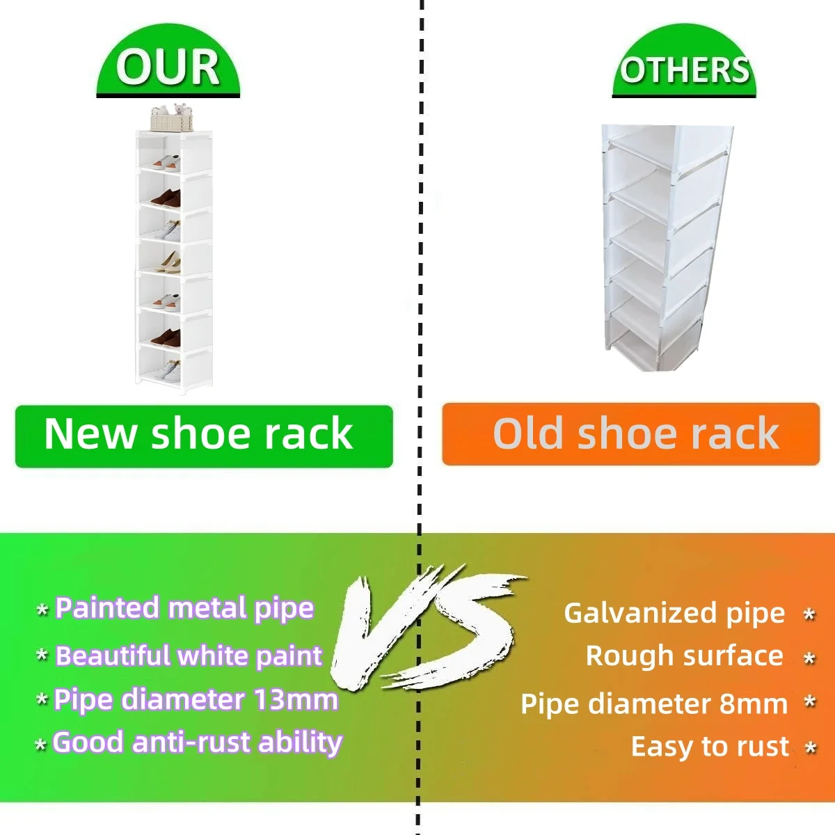 Simple Shoe Rack 6-10 Tiers High Capacity Easy Assembly for Entryway Hallway Living Room & Dorm for Shoe Rack Shoe Organizer Shoe Cabinet