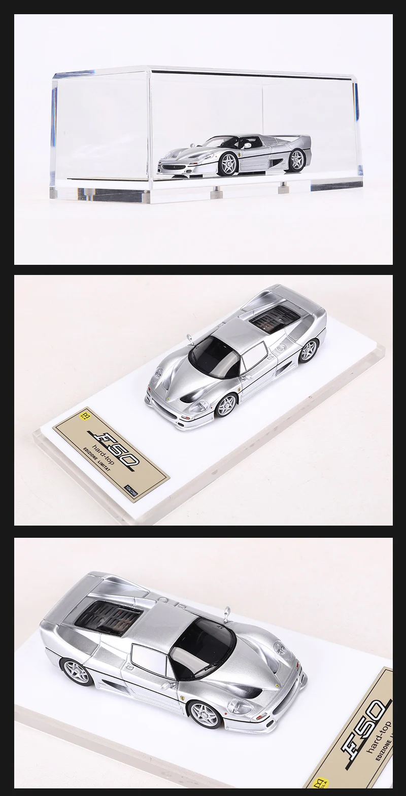 DMH 1:64 F50 Hardtop Sports Car Simulation Resin Car ModelLimited Edition 299 