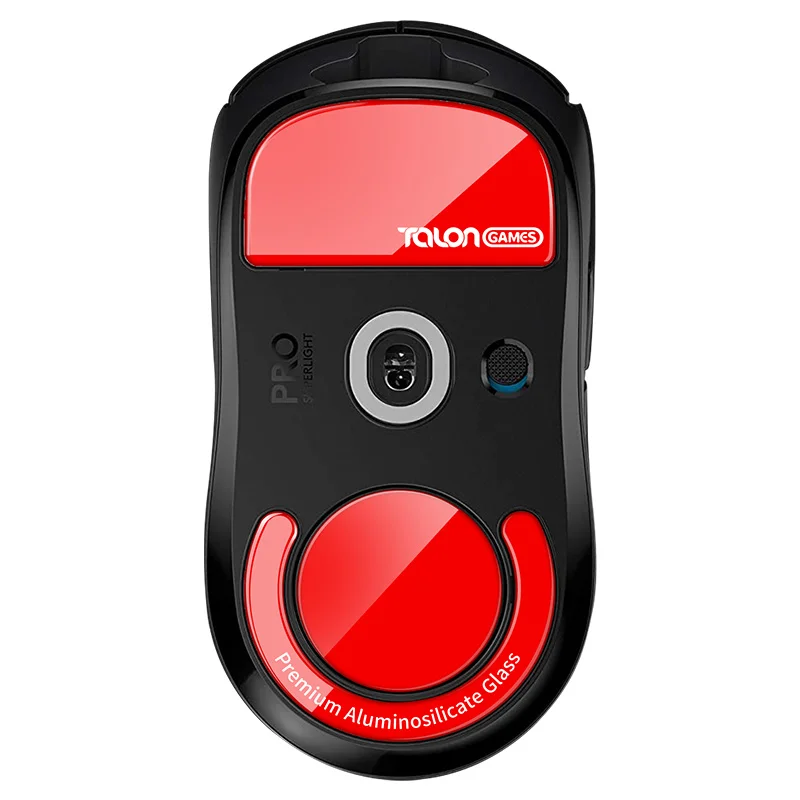 pés de vidro curvados redondos personalizados do vidro da borda dos pés do rato dos talongames compatíveis com logitech pro superlight