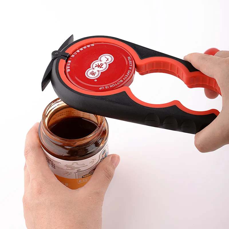 Can Opener Multi Functional Four In One Beverage Bottle Opener Cap Twister Four Position Can Anti Slip Cap Twister can opener bottle opener kitchen tools multifunctional tool