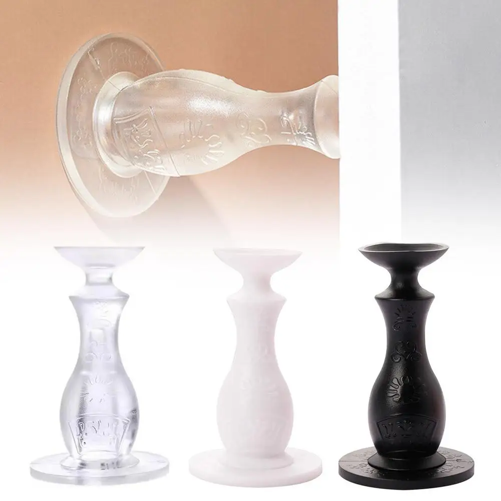 Silicone Door Suction Perforation-free Anti-collision Door Stop Bathroom Suction Device Behind Household Nailing Doors silicone door stopper door stopper bumpers door stopper silicone rubber bumpers