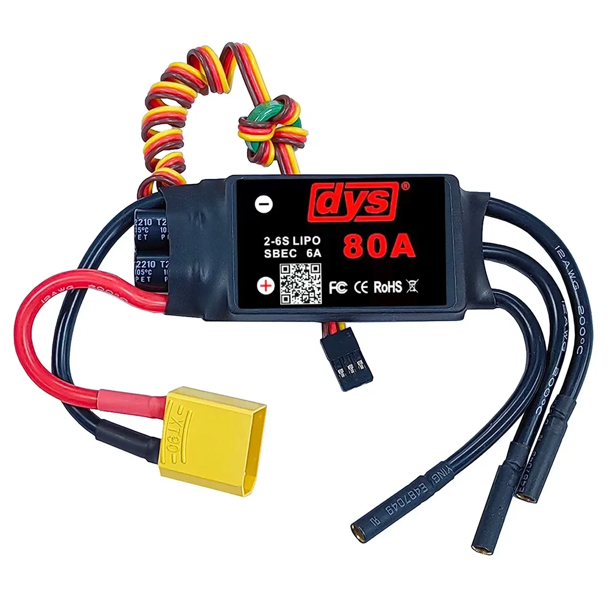 Contrôleur ESC Brushless 20A 2-4S pour RC Drone