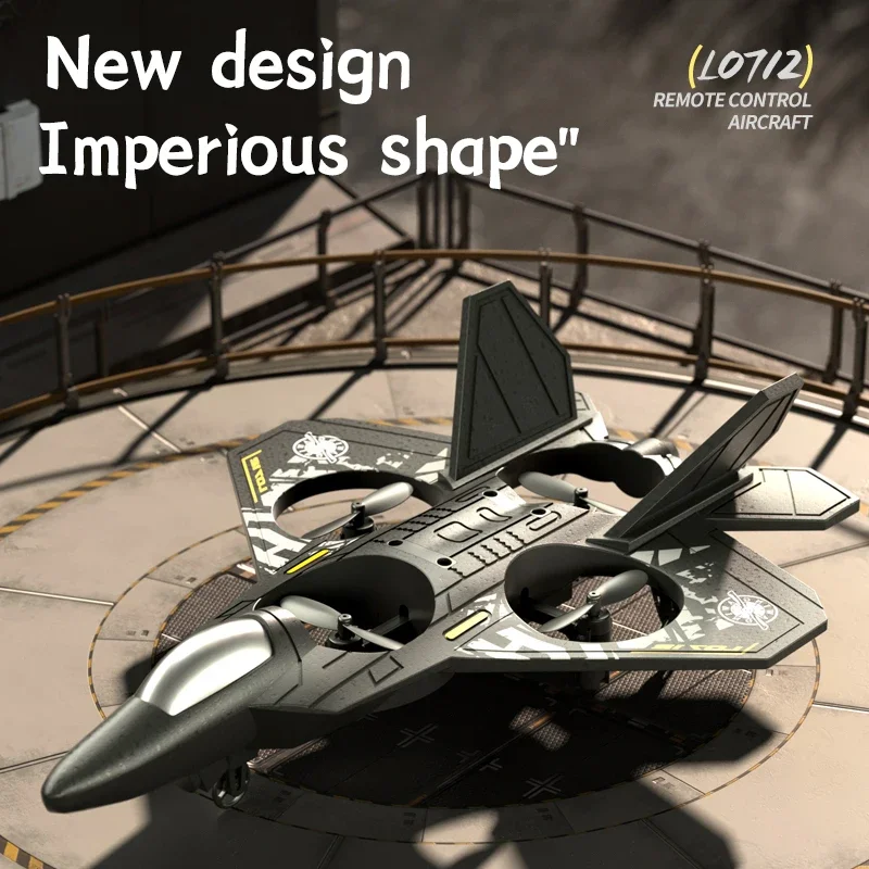 RC 비행기 리모컨 비행기, 6 축 자이로스코프 시스템, LED 롤오버, 360 ° 호버 롤 서클, EPP 4 모터 드론 장난감 선물, 2.4G