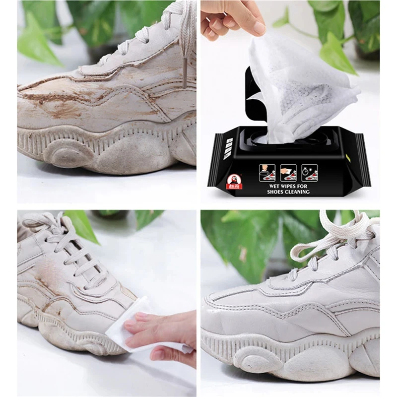 Cleaning Cloth Towel Cleaning Cloth Dish Cleaning Cloth Microfiber Dish Cloth Dish Cloth 12Pcs/30Pcs Disposable Shoes Clean Wipes Portable White Shoes Cleaning Care Wipes Sneakers Cleaning Quick Wet Wipe