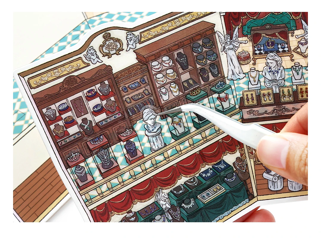 Kawaii Dinosaurier Museum 3D Altes Ägypten Ausstellung Landschaft Aufkleber DIY Taschenkabine Szene Weihnachtsgeschenke ﻿ ﻿ – Detail 21