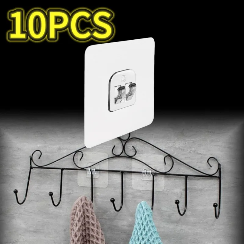 Adhesive Shower Caddy Hook and Soap Holder for Bathroom and Kitchen Storage