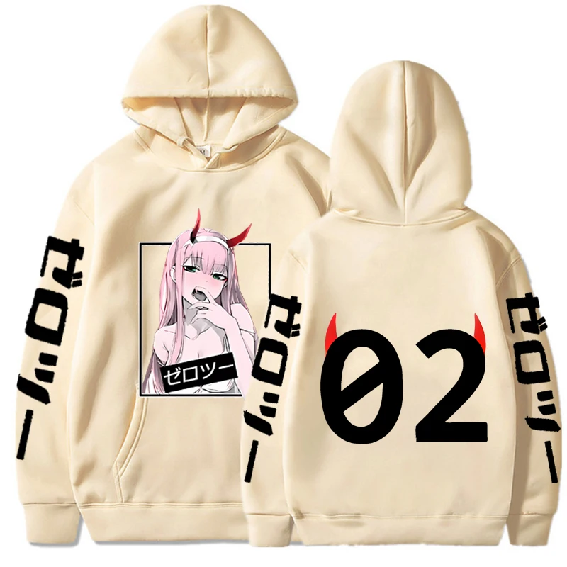 

Darling in the FranXX Hoodies Sexy Girl Zero Two Printed Men Woman Hoodie Streetwear Sweatshirts Pullovers Unisex Clothing