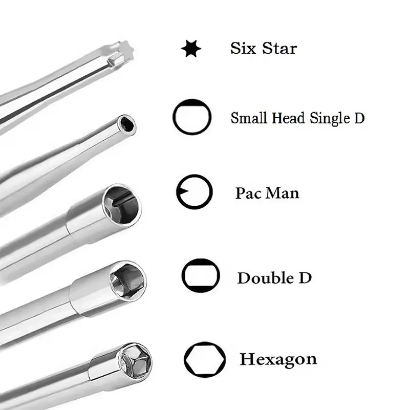 Carburetor Adjusting Hand Tool Pac Man Double D Hexagon Hex Socket Screwdriver Chainsaw Speed Adjustment Repair Tool