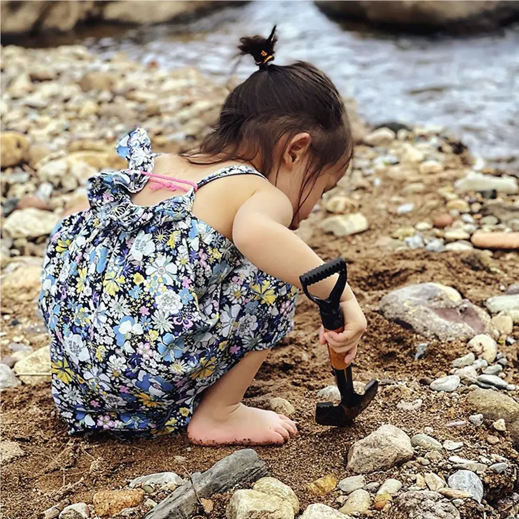 Digging Shovel D Wood Handle Anti-skidding Shovels Trowel Rustproof Garden Scoop Coated Surface Camping Outdoor Small 4