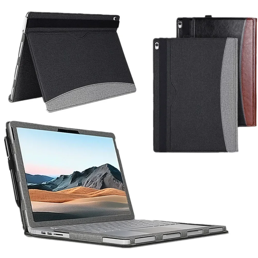 Portátil para Microsoft Surface Book 15 Case Sleeve Capa de Manga Portátil Destacável Suporte Proteger Escudo para Livro de Superfície 13.5 Case do